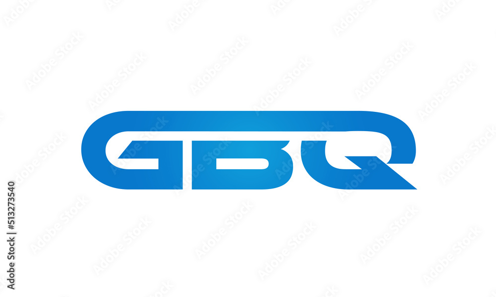 GBQ letters Joined logo design connect letters with chin logo logotype icon concept GBQ letters Joined logo design connect letters with chin logo logotype icon concept