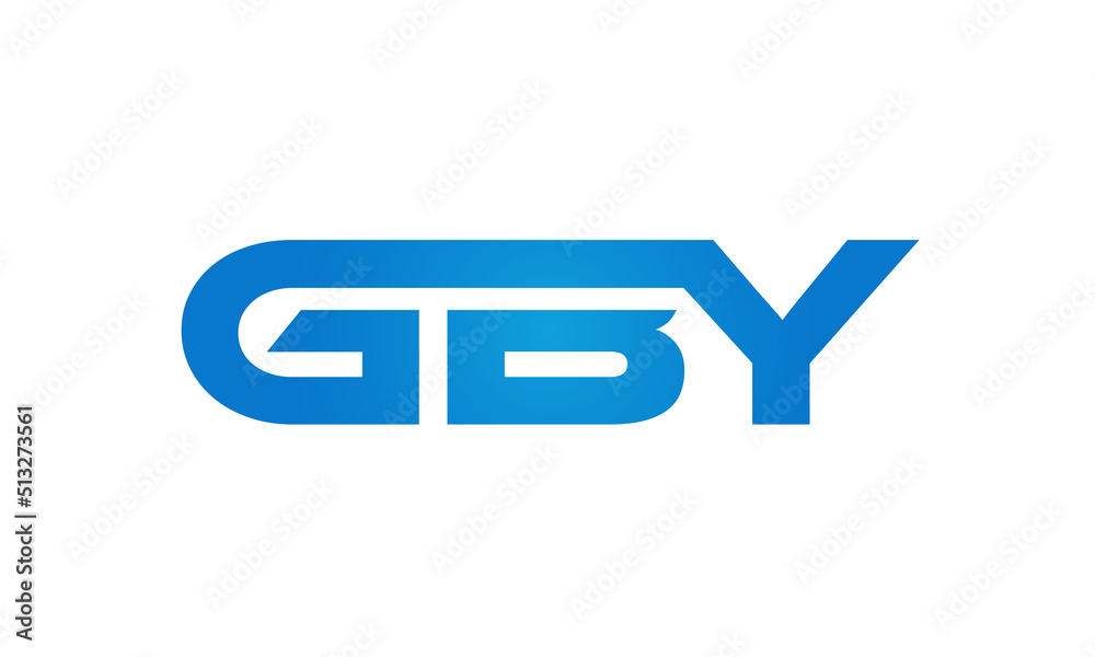 GBY letters Joined logo design connect letters with chin logo logotype icon concept GBY letters Joined logo design connect letters with chin logo logotype icon concept