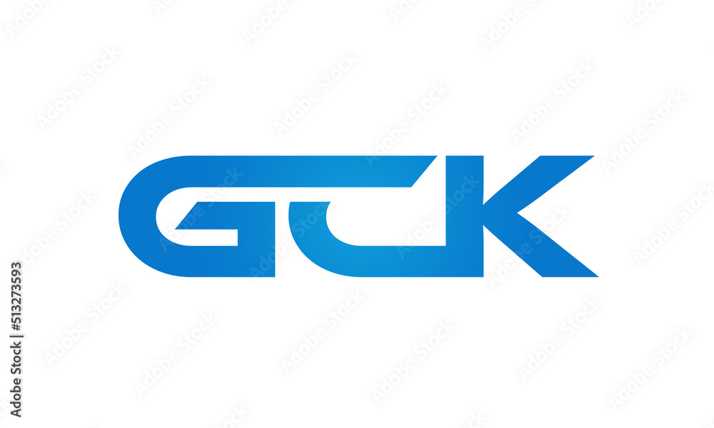 GCK letters Joined logo design connect letters with chin logo logotype icon concept GCK letters Joined logo design connect letters with chin logo logotype icon concept