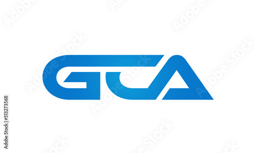 GCA letters Joined logo design connect letters with chin logo logotype icon concept photo
