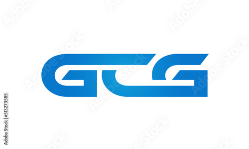  GCG letters Joined logo design connect letters with chin logo logotype icon concept