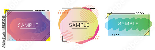 おしゃれなフレーム 背景　見出し　タイトル　Stylish title