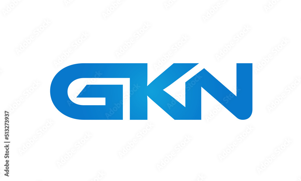 GKN letters Joined logo design connect letters with chin logo logotype icon concept
GKN letters Joined logo design connect letters with chin logo logotype icon concept