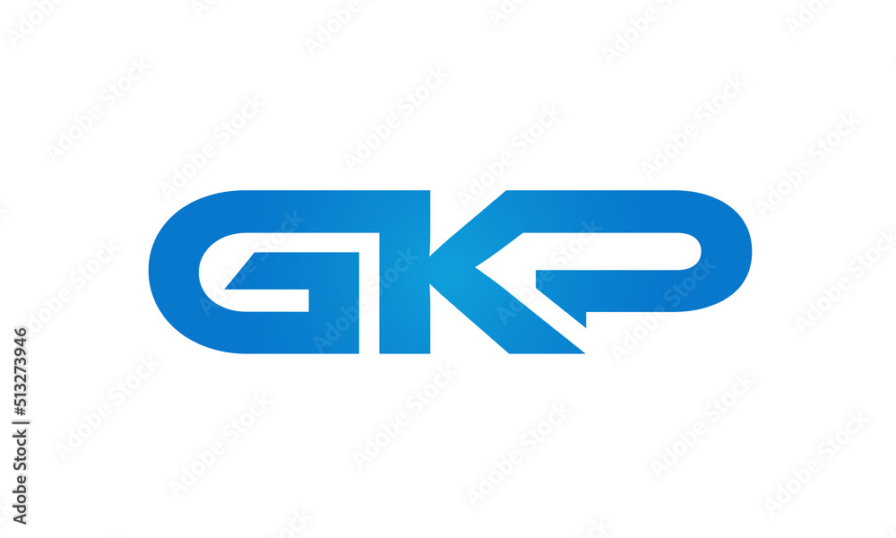GKP letters Joined logo design connect letters with chin logo logotype icon concept
GKP letters Joined logo design connect letters with chin logo logotype icon concept