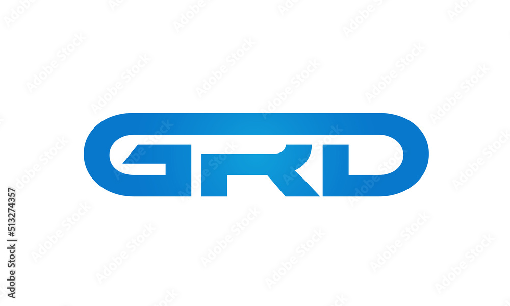 GRD letters Joined logo design connect letters with chin logo logotype icon concept GRD letters Joined logo design connect letters with chin logo logotype icon concept
