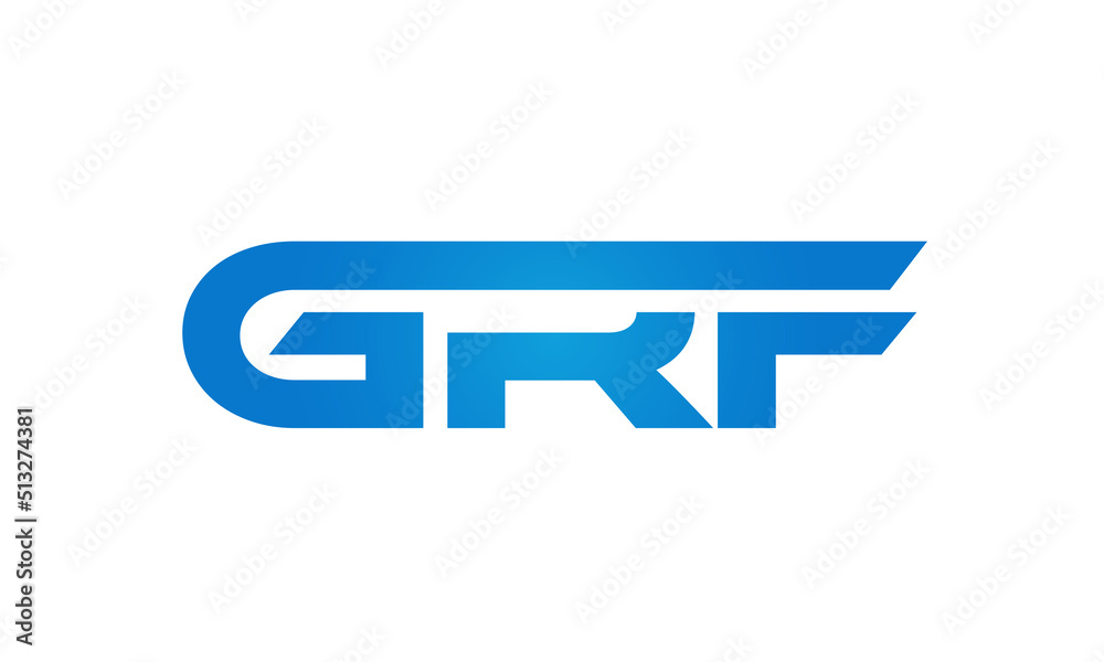 GRF letters Joined logo design connect letters with chin logo logotype icon concept GRF letters Joined logo design connect letters with chin logo logotype icon concept
