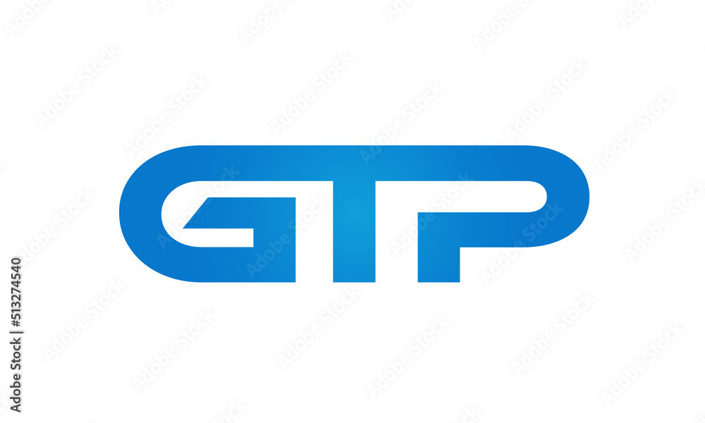 GTP letters Joined logo design connect letters with chin logo logotype icon concept GTP letters Joined logo design connect letters with chin logo logotype icon concept
