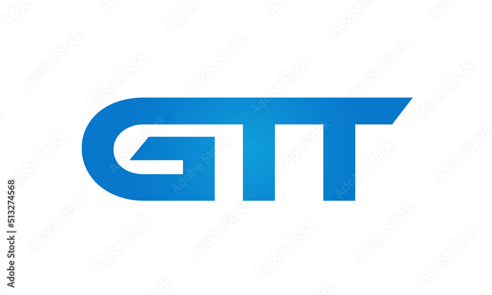 GTT letters Joined logo design connect letters with chin logo logotype icon concept GTT letters Joined logo design connect letters with chin logo logotype icon concept