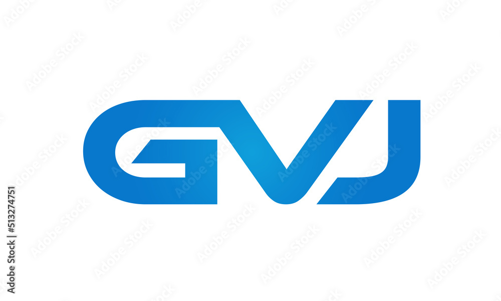 GVJ letters Joined logo design connect letters with chin logo logotype icon concept GVJ letters Joined logo design connect letters with chin logo logotype icon concept