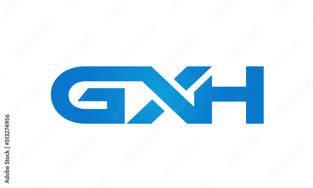 GXH letters Joined logo design connect letters with chin logo logotype icon concept GXH letters Joined logo design connect letters with chin logo logotype icon concept