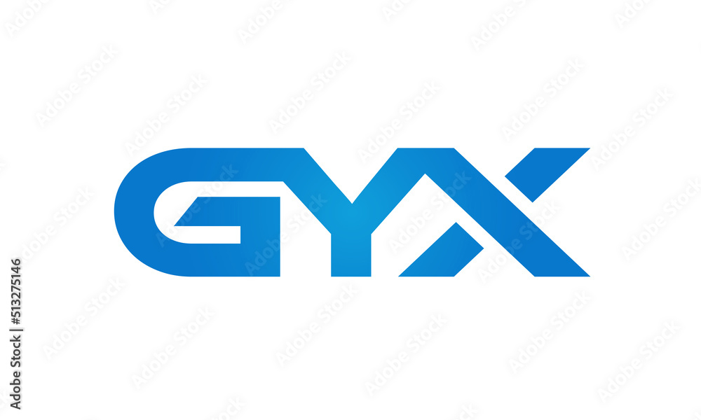 GYX letters Joined logo design connect letters with chin logo logotype icon concept GYX letters Joined logo design connect letters with chin logo logotype icon concept