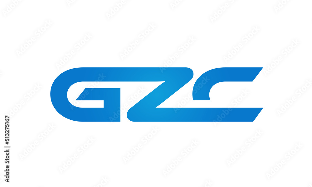 GZC letters Joined logo design connect letters with chin logo logotype icon concept GZC letters Joined logo design connect letters with chin logo logotype icon concept