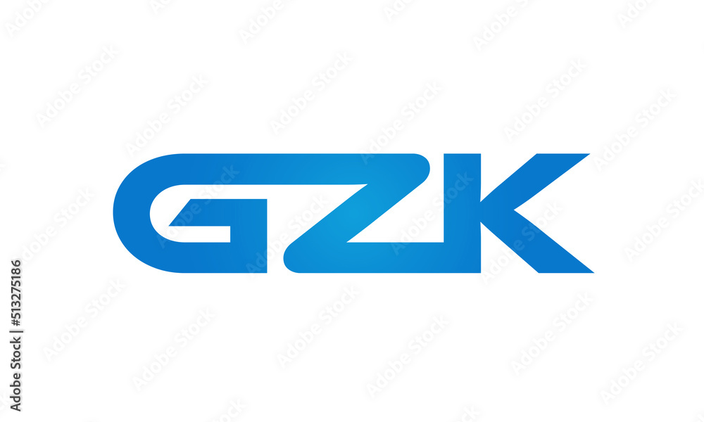 GZK letters Joined logo design connect letters with chin logo logotype icon concept GZK letters Joined logo design connect letters with chin logo logotype icon concept