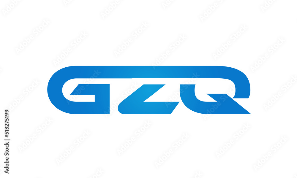 GZQ letters Joined logo design connect letters with chin logo logotype icon concept GZQ letters Joined logo design connect letters with chin logo logotype icon concept