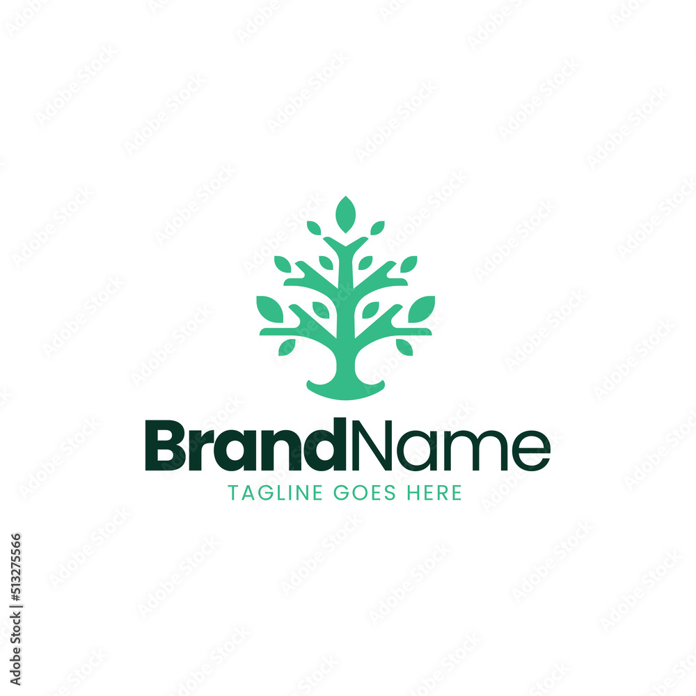 Tree Logo Icon Design Vector Template