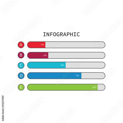 Infographic design template. creative design concept for business workflow layout diagram banner webdesign. Vector illustration