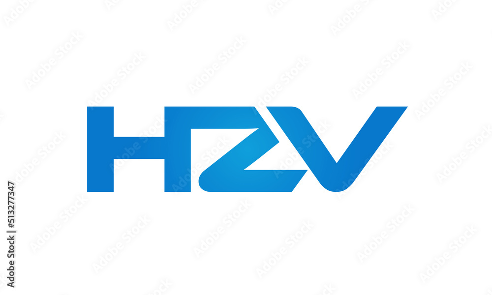 HZV letters Joined logo design connect letters with chin logo logotype icon concept HZV letters Joined logo design connect letters with chin logo logotype icon concept