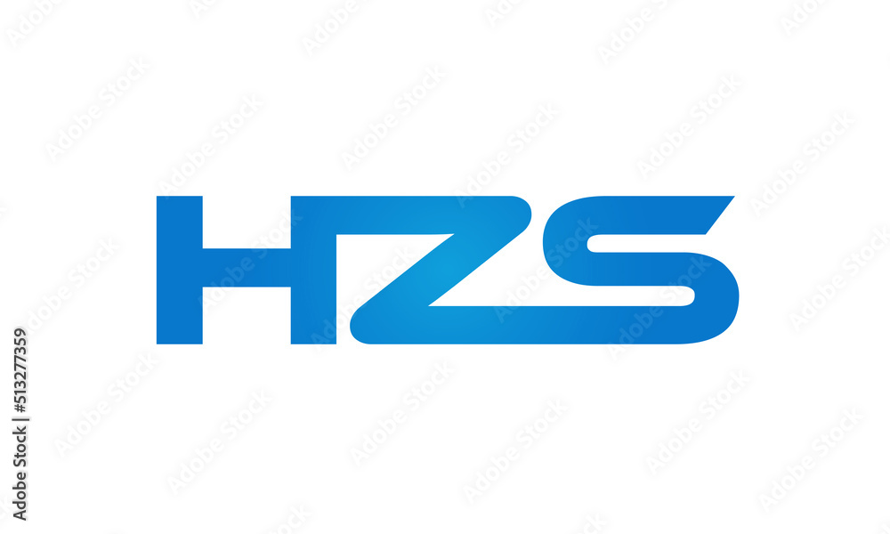 HZS letters Joined logo design connect letters with chin logo logotype icon concept HZS letters Joined logo design connect letters with chin logo logotype icon concept