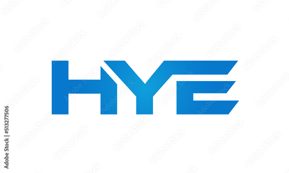 HYE letters Joined logo design connect letters with chin logo logotype icon concept HYE letters Joined logo design connect letters with chin logo logotype icon concept