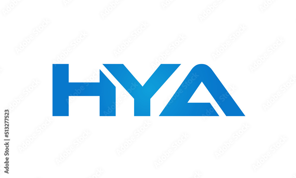 HYA letters Joined logo design connect letters with chin logo logotype icon concept HYA letters Joined logo design connect letters with chin logo logotype icon concept