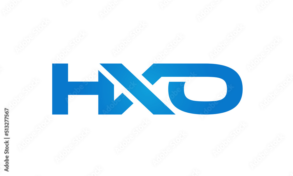 HXO letters Joined logo design connect letters with chin logo logotype icon concept HXO letters Joined logo design connect letters with chin logo logotype icon concept
