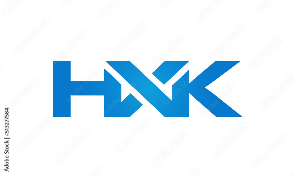 HXK letters Joined logo design connect letters with chin logo logotype icon concept HXK letters Joined logo design connect letters with chin logo logotype icon concept