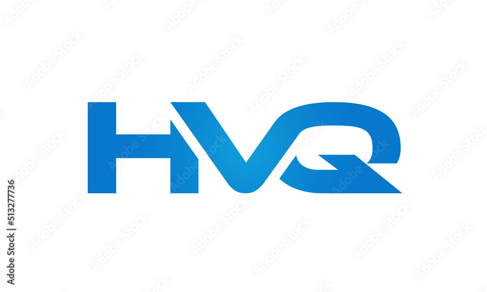 HVQ letters Joined logo design connect letters with chin logo logotype icon concept HVQ letters Joined logo design connect letters with chin logo logotype icon concept
