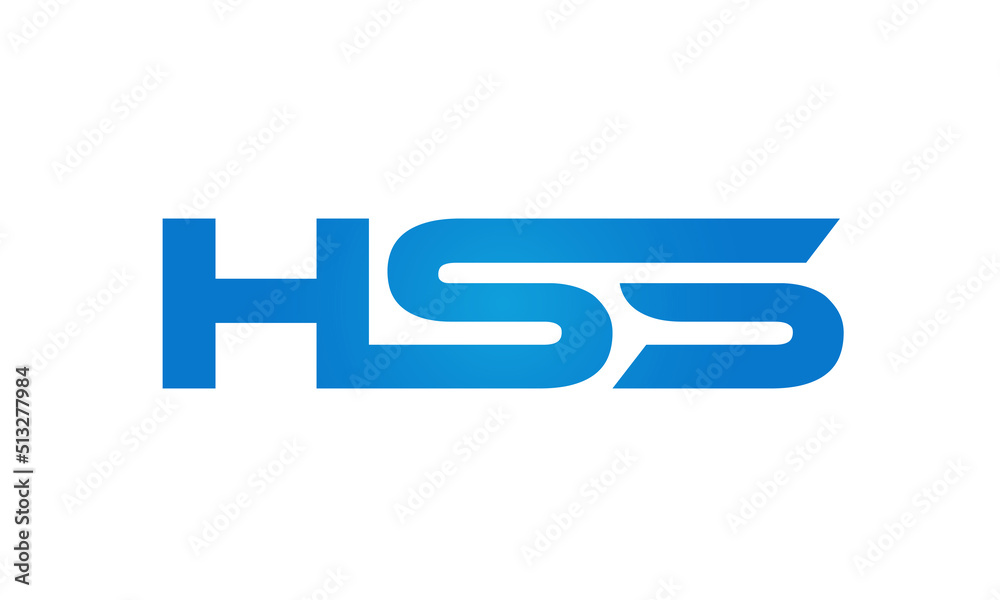 HSS letters Joined logo design connect letters with chin logo logotype icon concept HSS letters Joined logo design connect letters with chin logo logotype icon concept