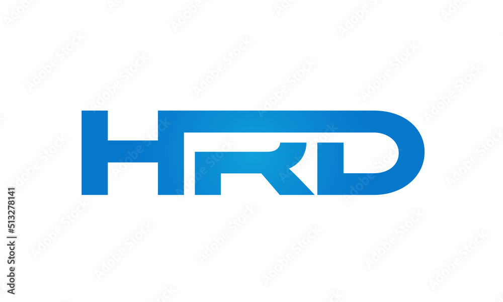 HRD letters Joined logo design connect letters with chin logo logotype icon concept HRD letters Joined logo design connect letters with chin logo logotype icon concept