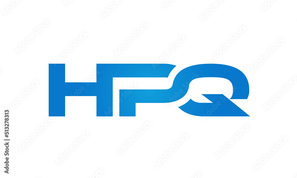 HPQ letters Joined logo design connect letters with chin logo logotype icon concept HPQ letters Joined logo design connect letters with chin logo logotype icon concept