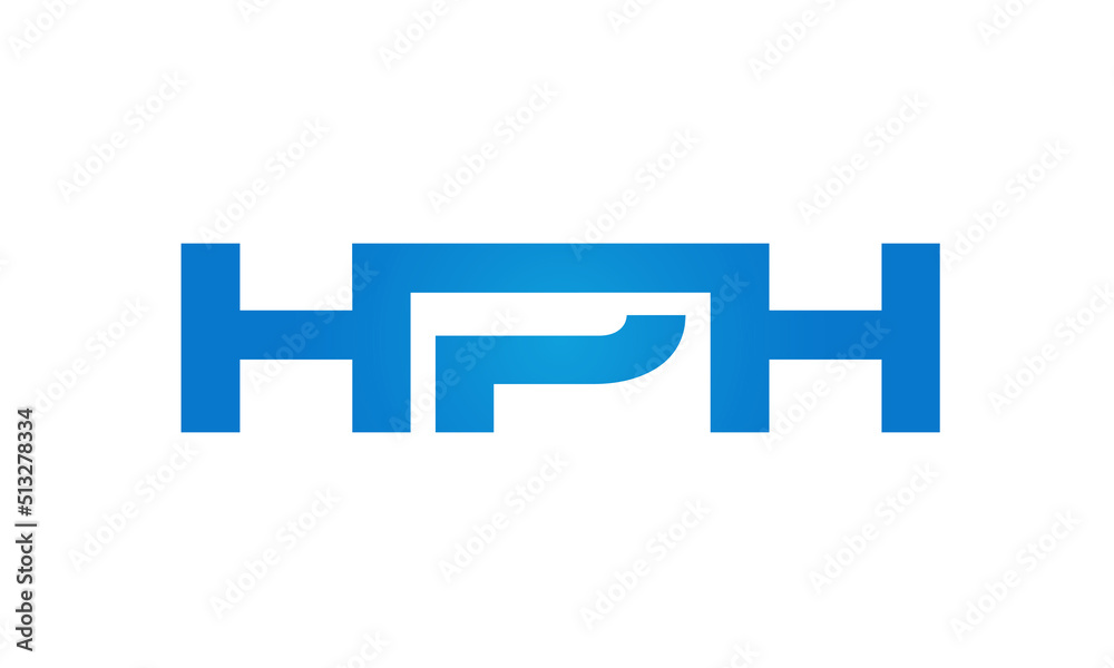 HPH letters Joined logo design connect letters with chin logo logotype icon concept HPH letters Joined logo design connect letters with chin logo logotype icon concept