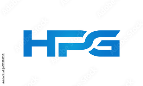 HPG letters Joined logo design connect letters with chin logo logotype icon concept photo