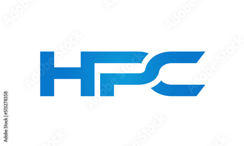 HPC letters Joined logo design connect letters with chin logo logotype icon concept