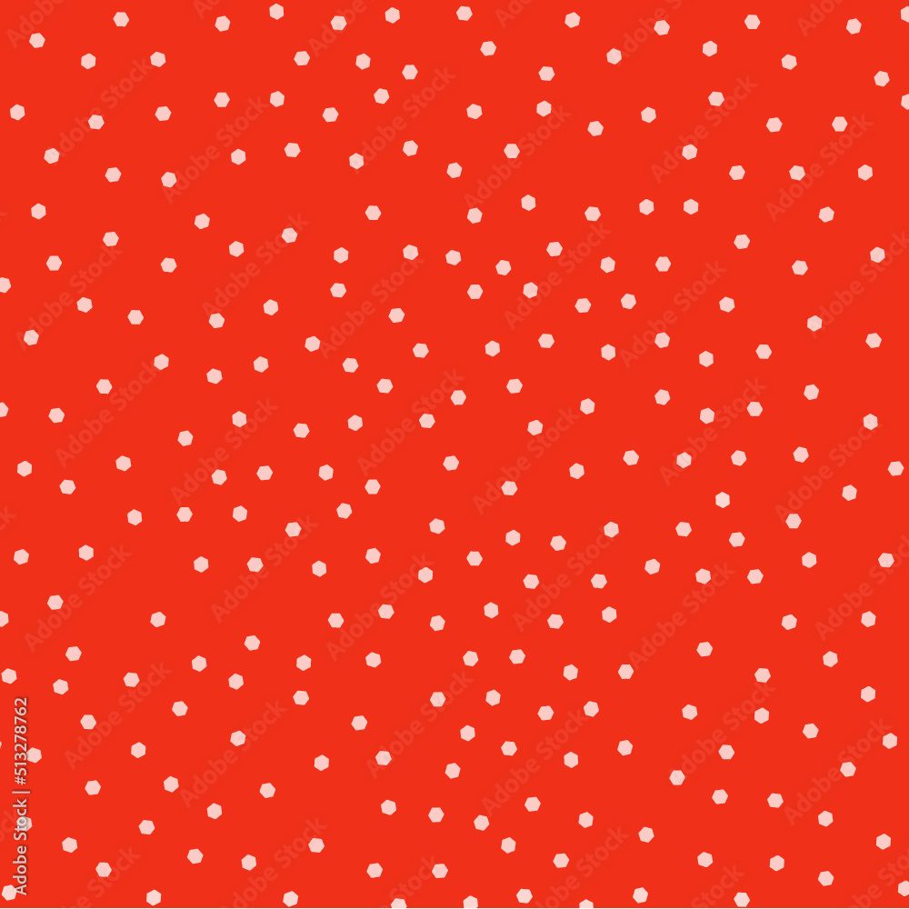 Seamless Snowy Pattern with Hexagon Dots - Vector Seamless Snowy Pattern with Hexagon Dots - Vector