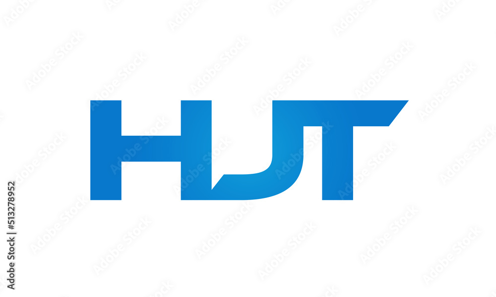 HJT letters Joined logo design connect letters with chin logo logotype icon concept HJT letters Joined logo design connect letters with chin logo logotype icon concept