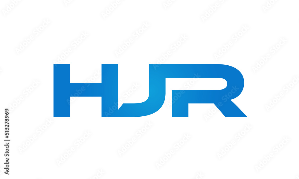 HJR letters Joined logo design connect letters with chin logo logotype icon concept HJR letters Joined logo design connect letters with chin logo logotype icon concept