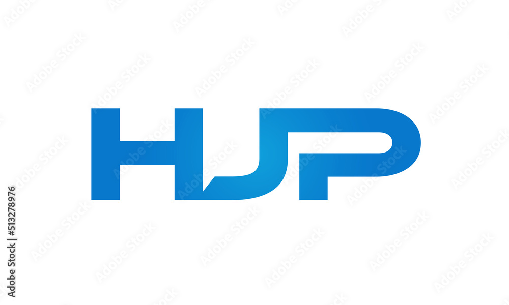 HJP letters Joined logo design connect letters with chin logo logotype icon concept HJP letters Joined logo design connect letters with chin logo logotype icon concept