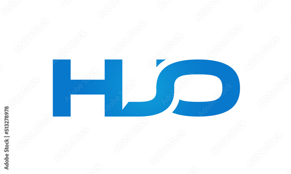 HJO letters Joined logo design connect letters with chin logo logotype icon concept HJO letters Joined logo design connect letters with chin logo logotype icon concept