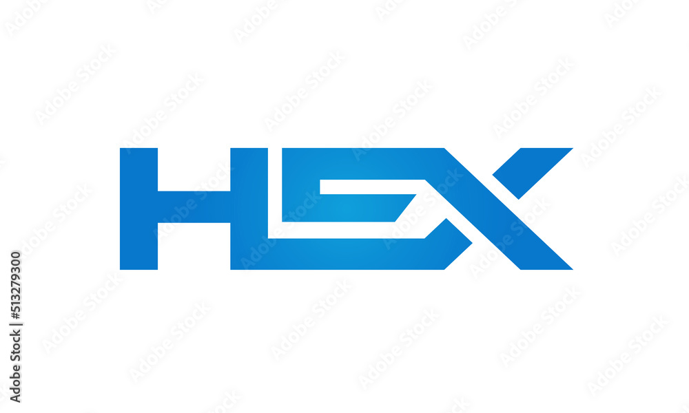 HEX letters Joined logo design connect letters with chin logo logotype icon concept HEX letters Joined logo design connect letters with chin logo logotype icon concept
