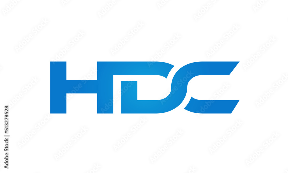 HDC letters Joined logo design connect letters with chin logo logotype icon concept HDC letters Joined logo design connect letters with chin logo logotype icon concept