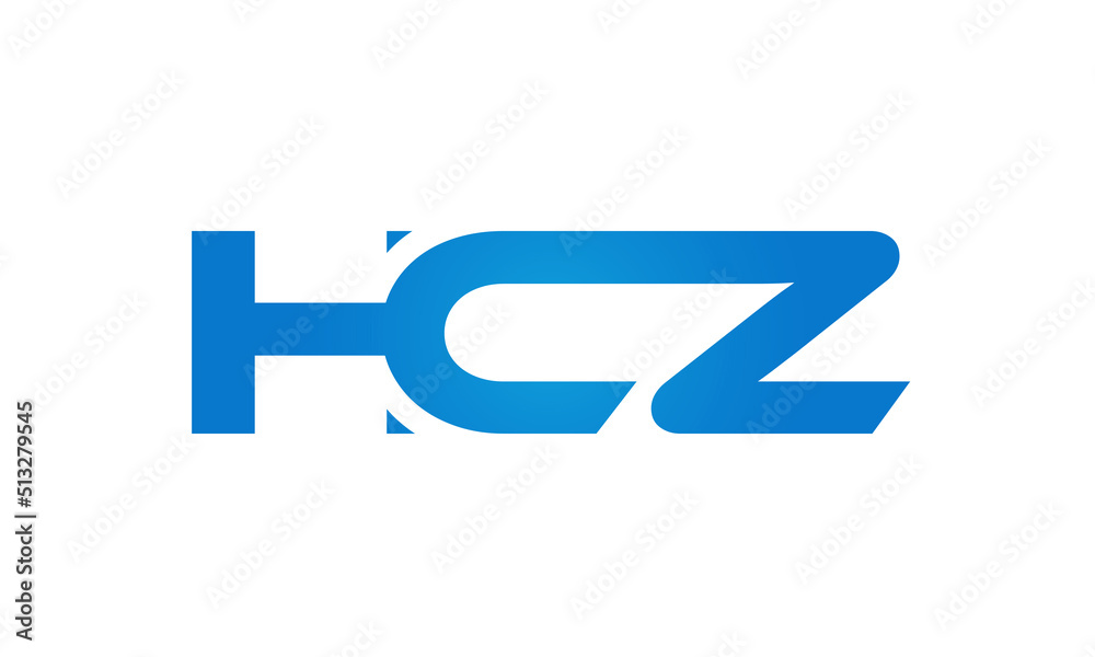 HCZ letters Joined logo design connect letters with chin logo logotype icon concept HCZ letters Joined logo design connect letters with chin logo logotype icon concept
