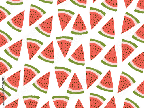 summer pattern with watermelon