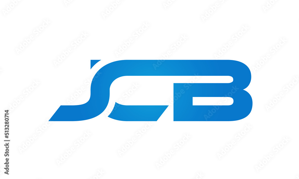 JCB letters Joined logo design connect letters with chin logo logotype icon concept JCB letters Joined logo design connect letters with chin logo logotype icon concept