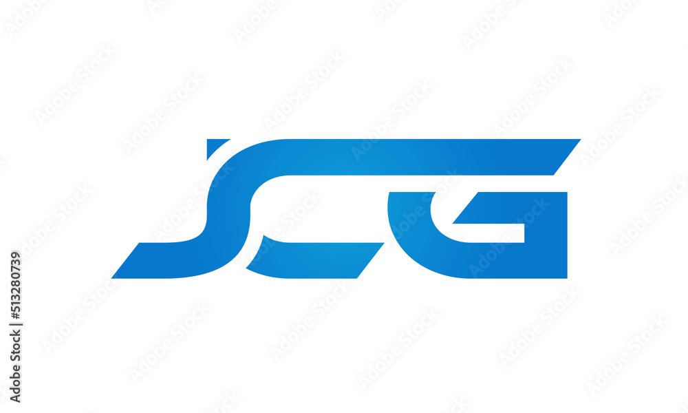 JCG letters Joined logo design connect letters with chin logo logotype icon concept JCG letters Joined logo design connect letters with chin logo logotype icon concept