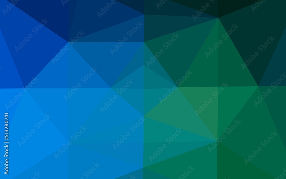 Dark Blue, Green vector low poly layout. Dark Blue, Green vector low poly layout.