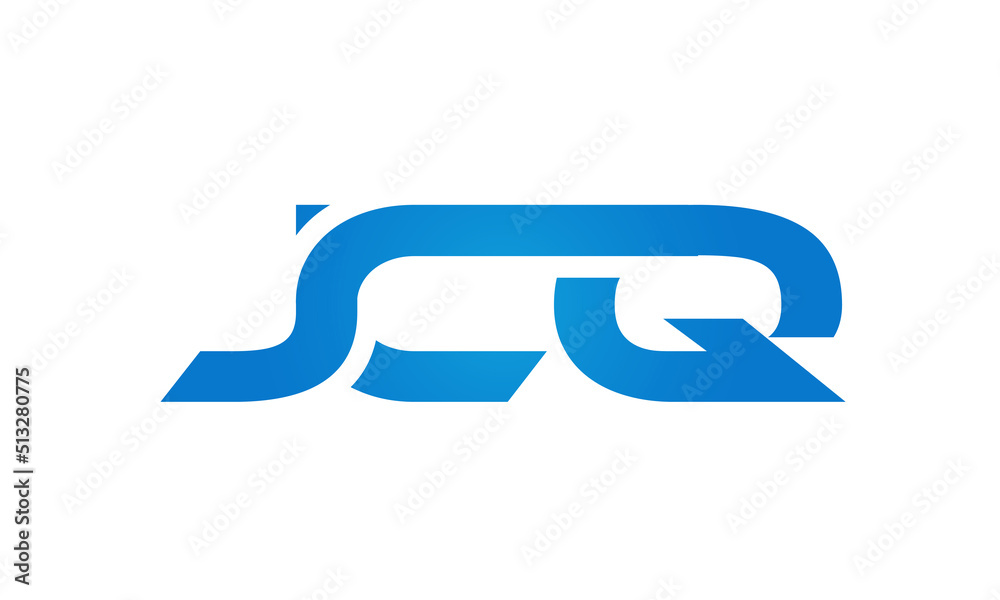 JCQ letters Joined logo design connect letters with chin logo logotype icon concept JCQ letters Joined logo design connect letters with chin logo logotype icon concept