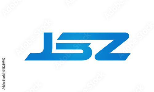 JBZ letters Joined logo design connect letters with chin logo logotype icon concept