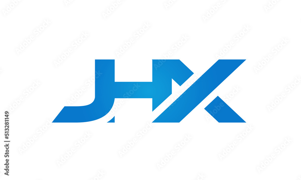 JHX letters Joined logo design connect letters with chin logo logotype icon concept JHX letters Joined logo design connect letters with chin logo logotype icon concept