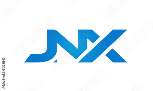 JNX letters Joined logo design connect letters with chin logo logotype icon concept