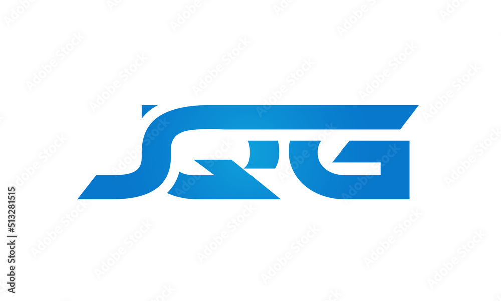 JQG letters Joined logo design connect letters with chin logo logotype icon concept JQG letters Joined logo design connect letters with chin logo logotype icon concept